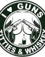 I LOVE GUNS TITTIES AND WHISKEY FUNNY STICKER