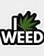 i love weed sticker