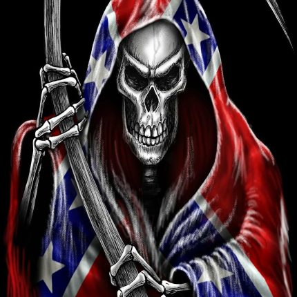 reaper REBEL FLAG sticker