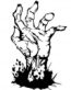 Zombie Hand Die Cut Decal