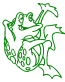Frog vinyl decal