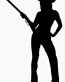 Cowgirl Silhouette Decal