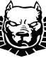 Pitbull Head Designer Die Cut Decal