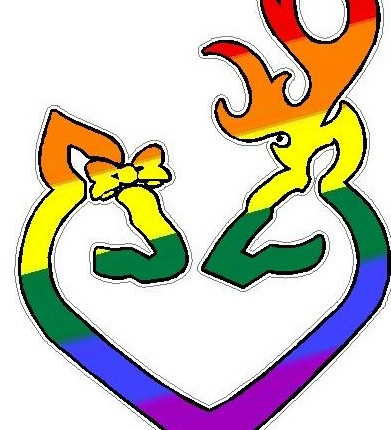 DEER HEART FILLS Pride Flag