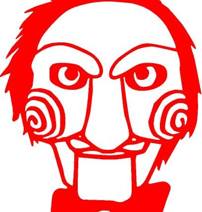 JIGSAW saw Halloween horror scary DIE CUT DECAL