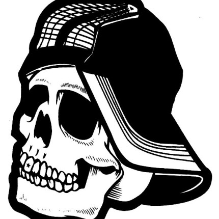 Skull Bad Boy Punk Motorcycle ATV Car Bike Sticker
