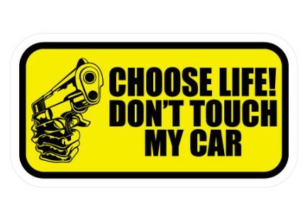 Choose Life funny color auto sticker