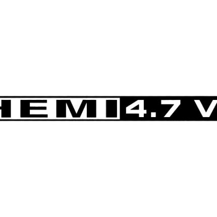 HEMI 4.7 V8 Dodge DIE CUT Decal 2