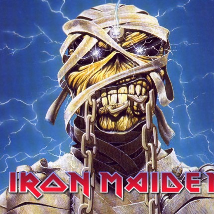 Iron Maiden 2 Color Band Sticker