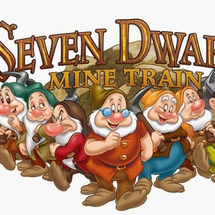 seven dwarfs mine train color sticker