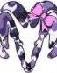 Dodge Ram Head with Bow Decal - PURPLE CAMO