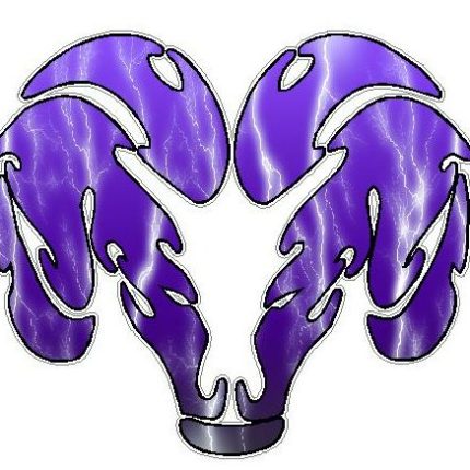 Dodge Ram Tribal Logo - FILLS Lightning PURPLE