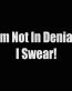 im not in denial i swear