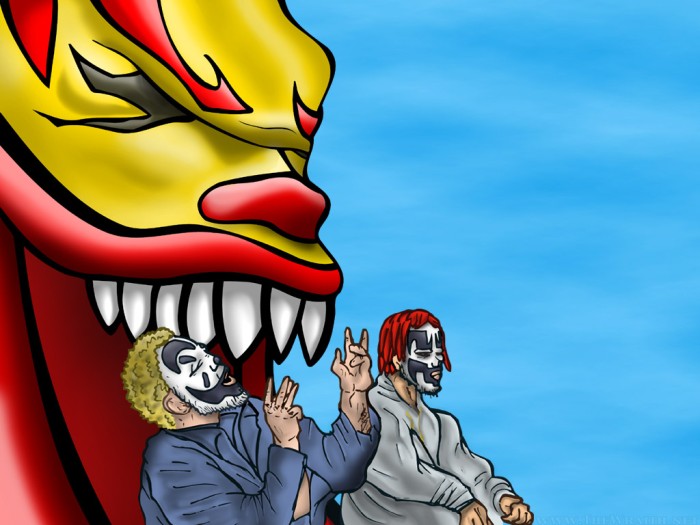 Insane Clown Posse 2 Color Band Sticker