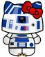 Kitty R2D2 Sticker