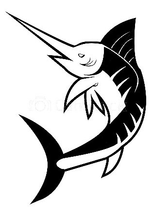 Marlin Fish Die Cut Decal 4