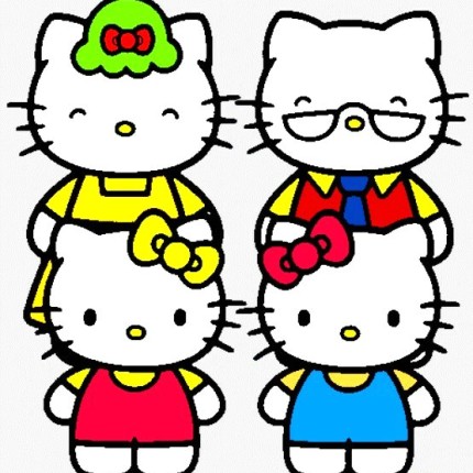 1328 - Hello K Stickers Color - 03