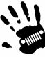 JEEP HAND PRINT AUTO DECAL