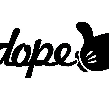 mickey hand dope sticker