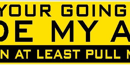 PULL MY HAIR FUNNY BUMPER STICKER