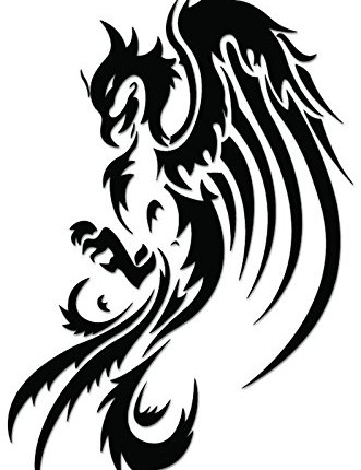 Dragon Die Cut  Animal Tribal Decals  33