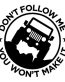 jeep dont follow me you wont make it funny auto decal