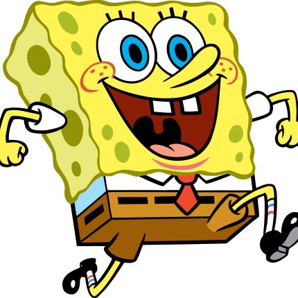 spongebob squarepants running sticker