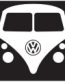 vw van die cut decal funny color auto sticker