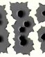 Bullet Hole Decals 2 Automotive Sticker