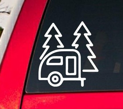 CAMPING DIE CUT AUTO DECAL