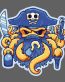 Capt-Arrrctopus ZOMBIE STICKER