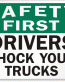 Chock Wheel Signs and Labels 19