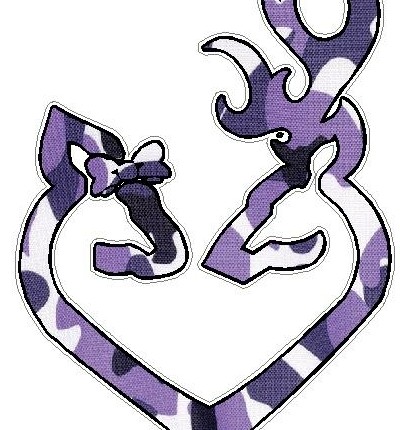 DEER HEART FILLS Purple Camo