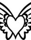 heart with wings sticker decal