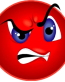 ANGRY-FACE SMILEY STICKER