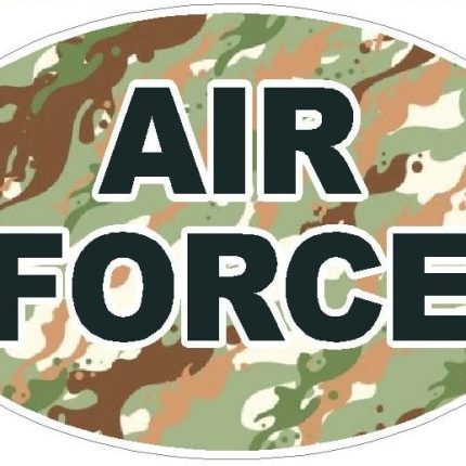 CAMO OVAL AIR FORCE DECAL