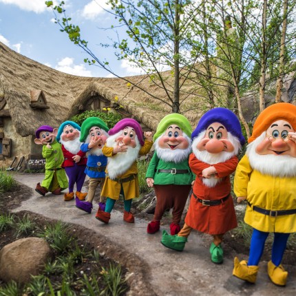 Seven Dwarfs Cottage in theme park sticker