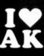 I love Alaska Decal