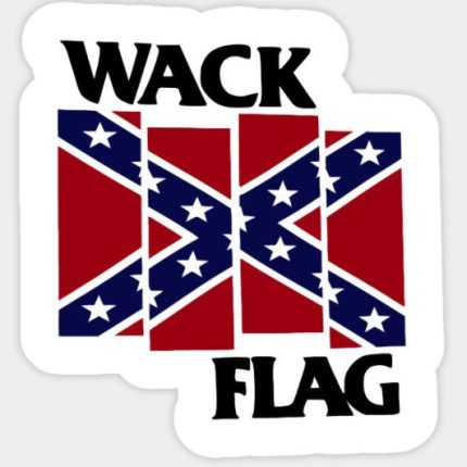 Confederate Flag Wack Flag Sticker