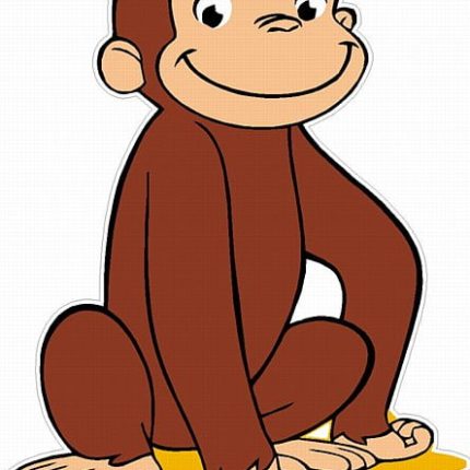 Curious George Decal Sitting