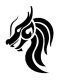 dragon head sticker 44