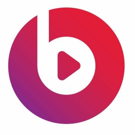 beats music logomark color sticker