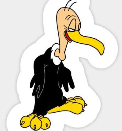 CARTOON Beaky Buzzard WB Sticker