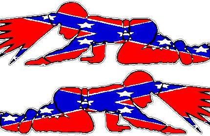 COAL MINER REBEL STICKER SET - 2 STICKERS