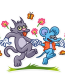 itchy and scratchy funny cartoon sticker 17