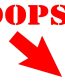 Oops Arrow Decal funny auto decal