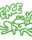 Peace Frog Decal