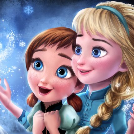 frozen elsa and anna sticker