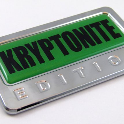 Kryptonite Edition 3D Chrome Emblem