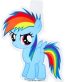 my little pony blue sticker